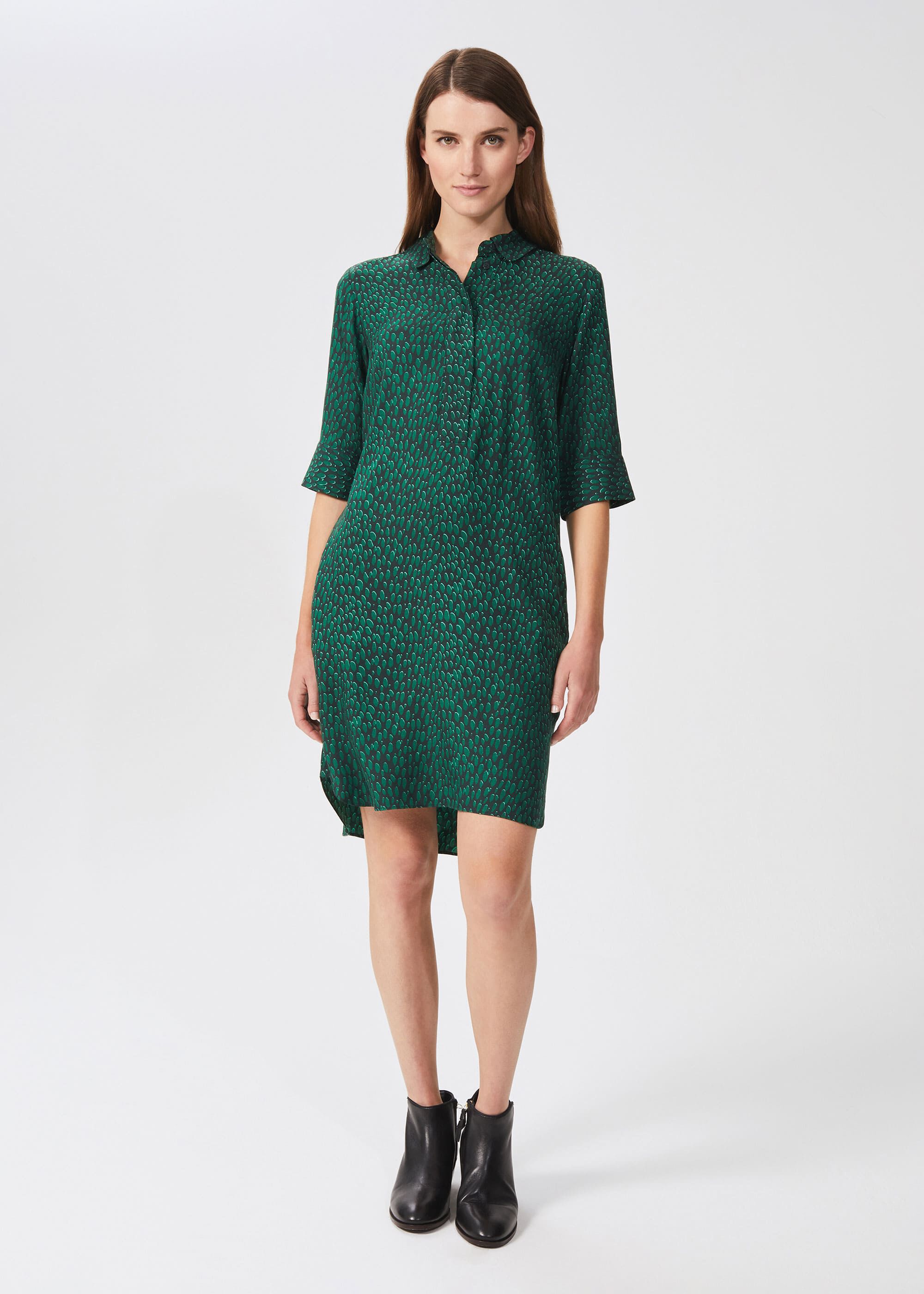 Green tunic dress clearance
