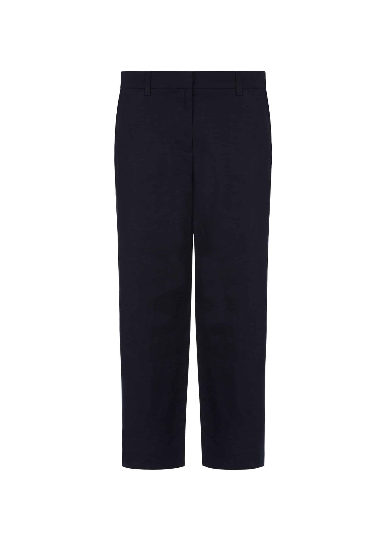 Nicole Linen Crop trousers, Navy, hi-res