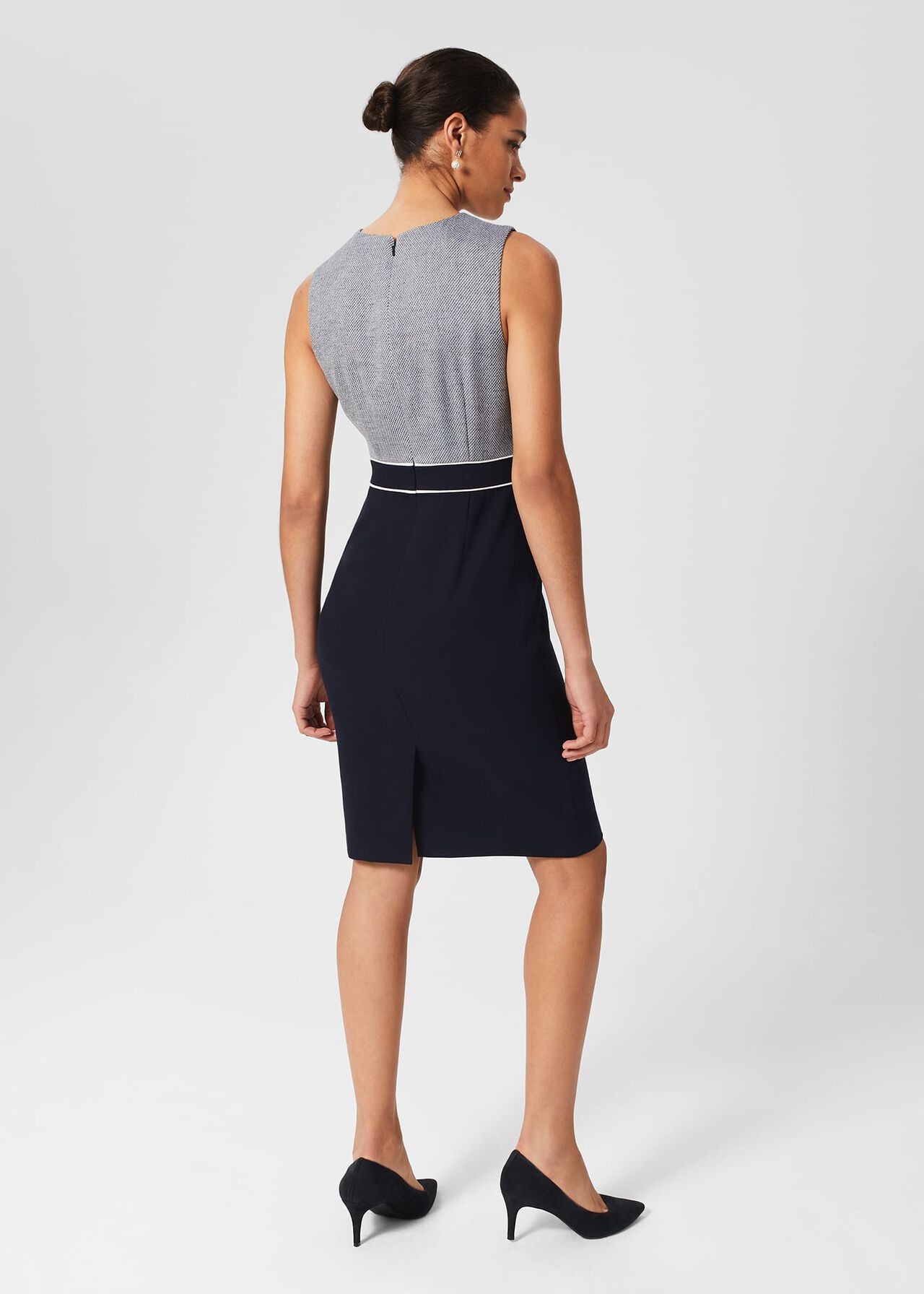 Petite Steph Dress, Navy Multi, hi-res