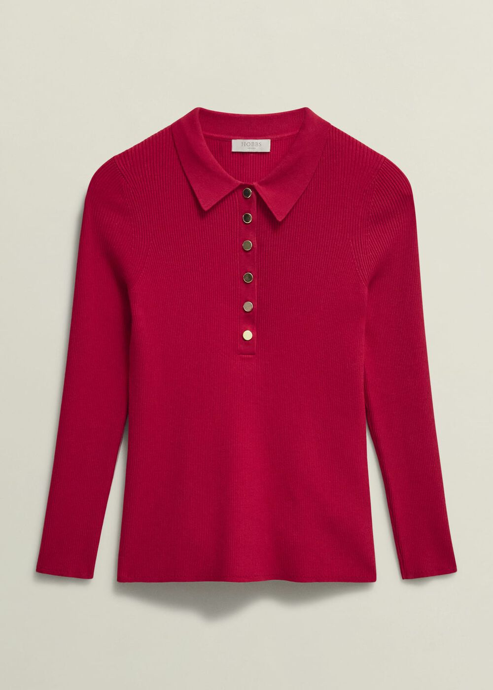 Fara Knitted Shirt, Rowan Red, hi-res
