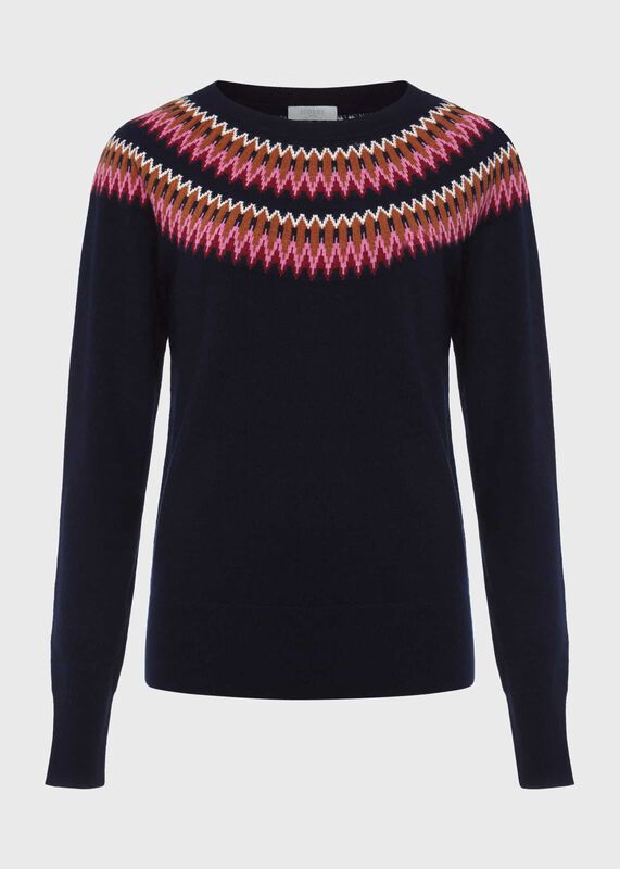 Greta Fairisle Jumper With Cashmere