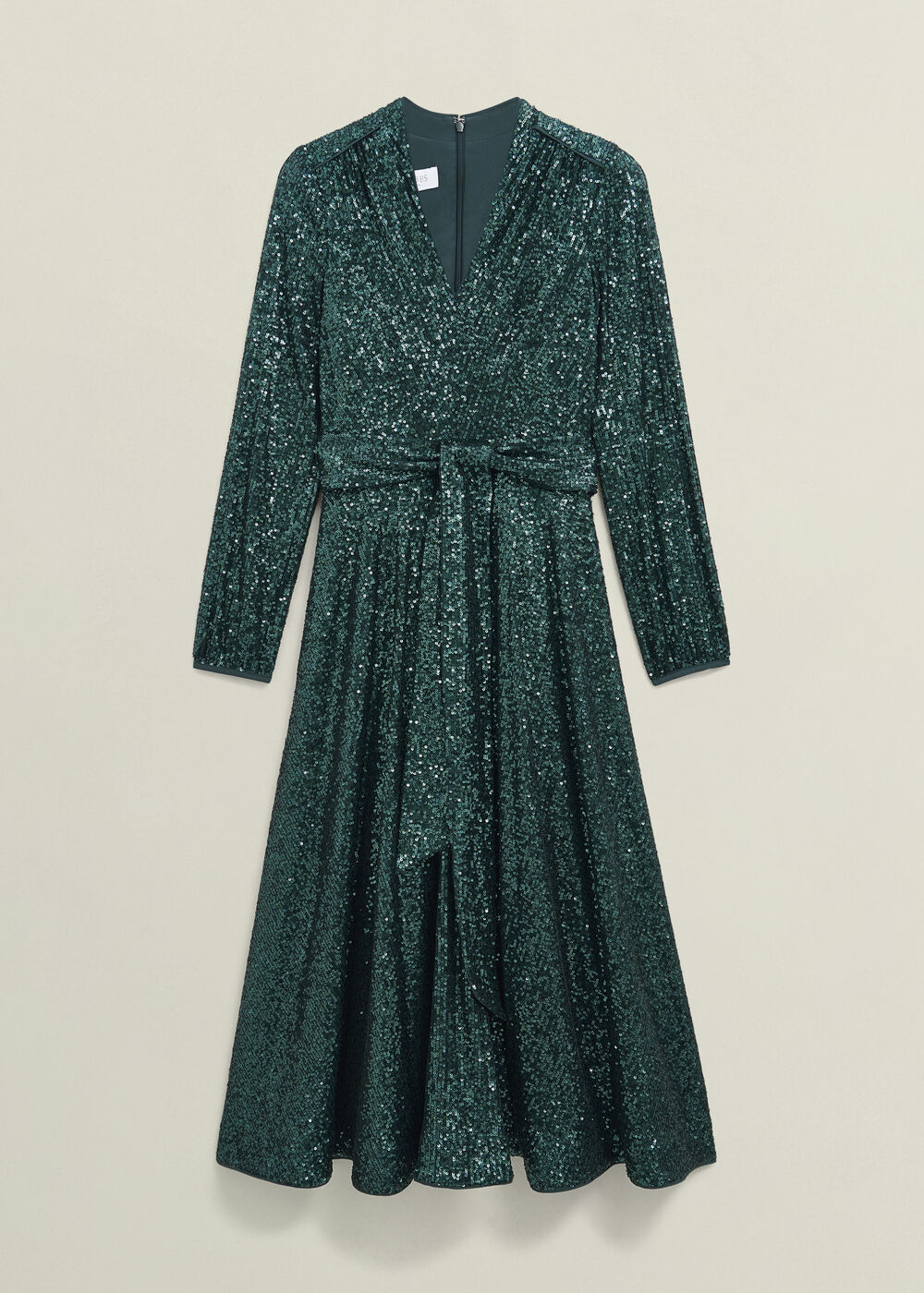 Meadow Sequin Dress, Evergreen, hi-res