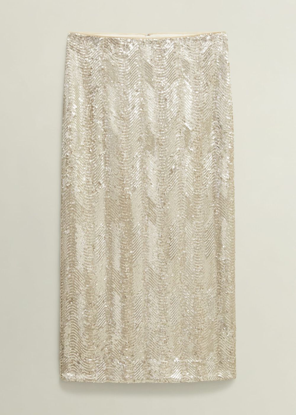 Marlowe Sequin Skirt, Silver, hi-res