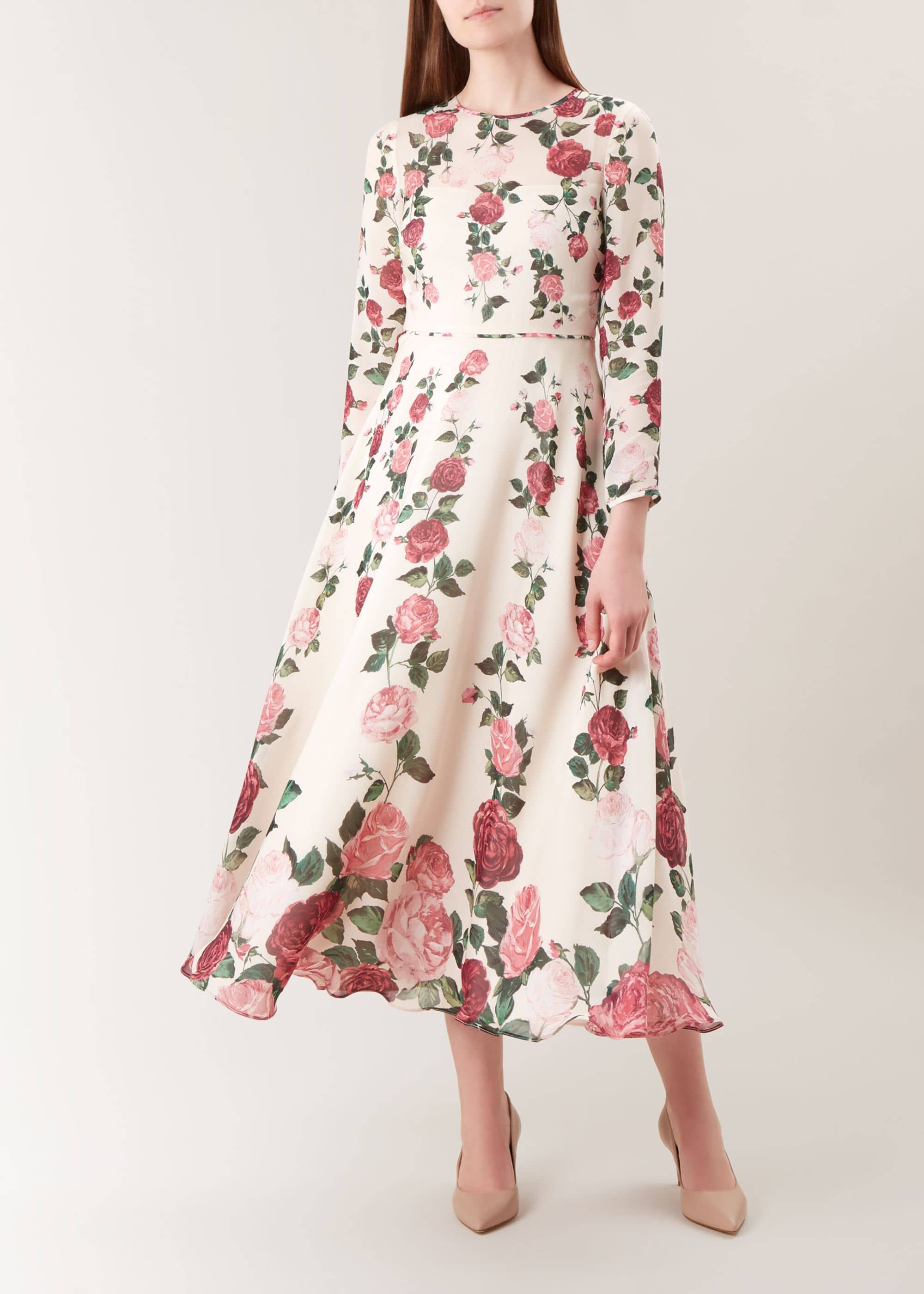 ruffle slip dress