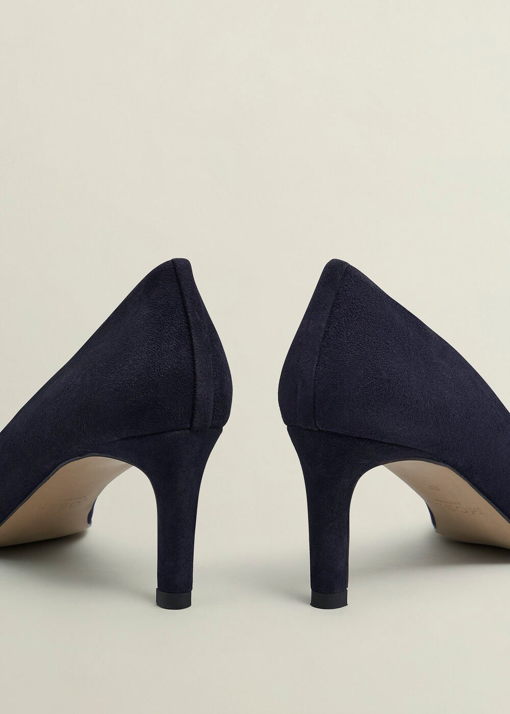 Lizzie Suede Court Shoes, Midnight Navy, hi-res