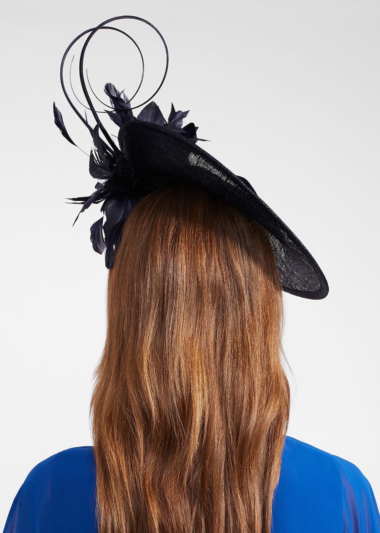 Josephine Fascinator, Midnight, hi-res