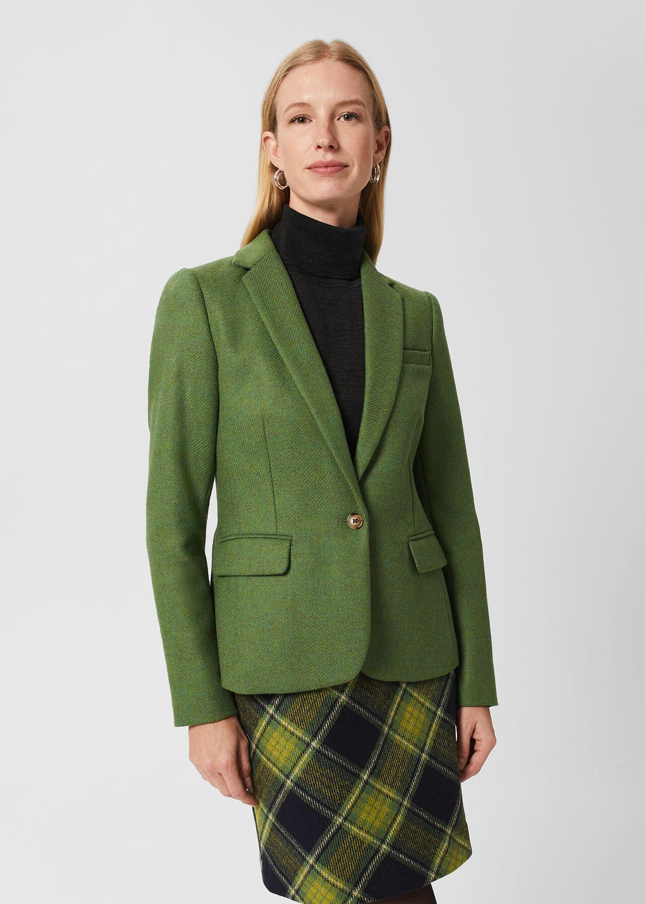 Blake Wool Jacket , Pea Green, hi-res