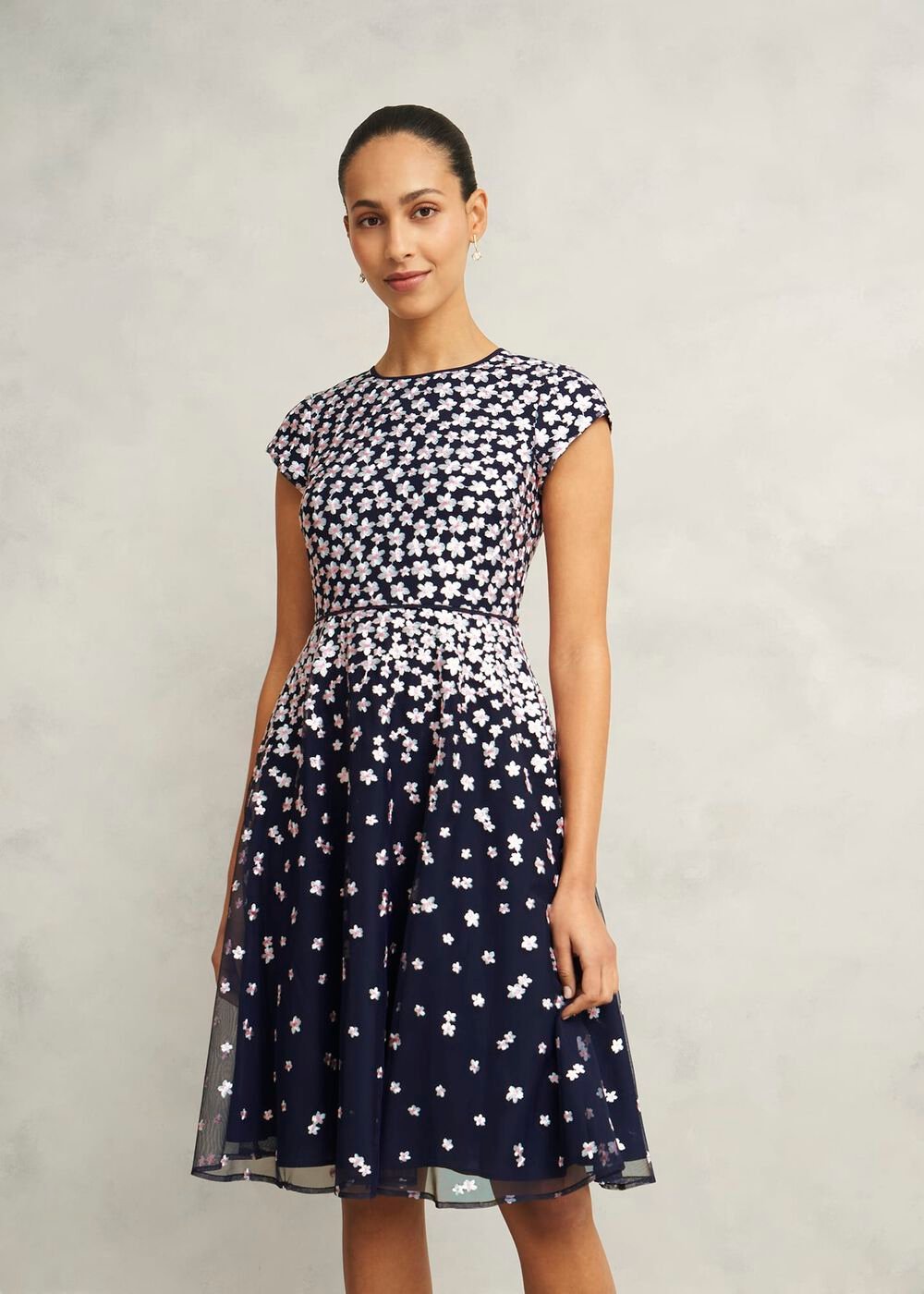 Betty Embroidered Dress , Midnight Pink, hi-res
