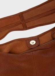 Lula Leather Hobo Bag , Tan, hi-res