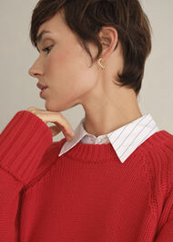 Sukey Cotton Jumper, Pepper Red, hi-res