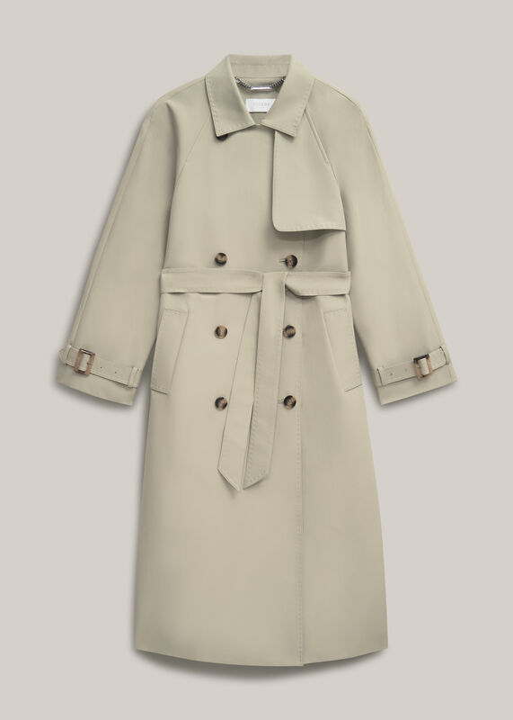 Riley Sage Green Trench Coat 