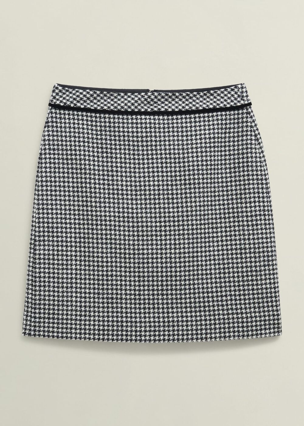 Dolly Wool Skirt, Black White, hi-res