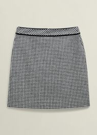 Dolly Wool Skirt, Black White, hi-res