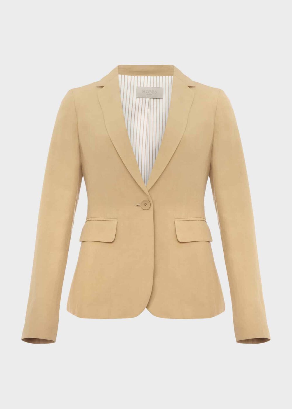 Trent Silk Linen Jacket, Neutral, hi-res