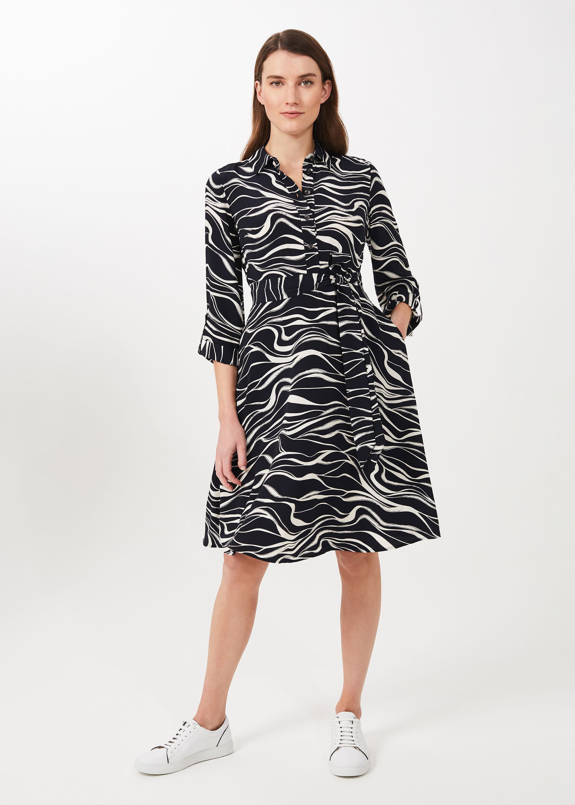 Hobbs black online shirt dress