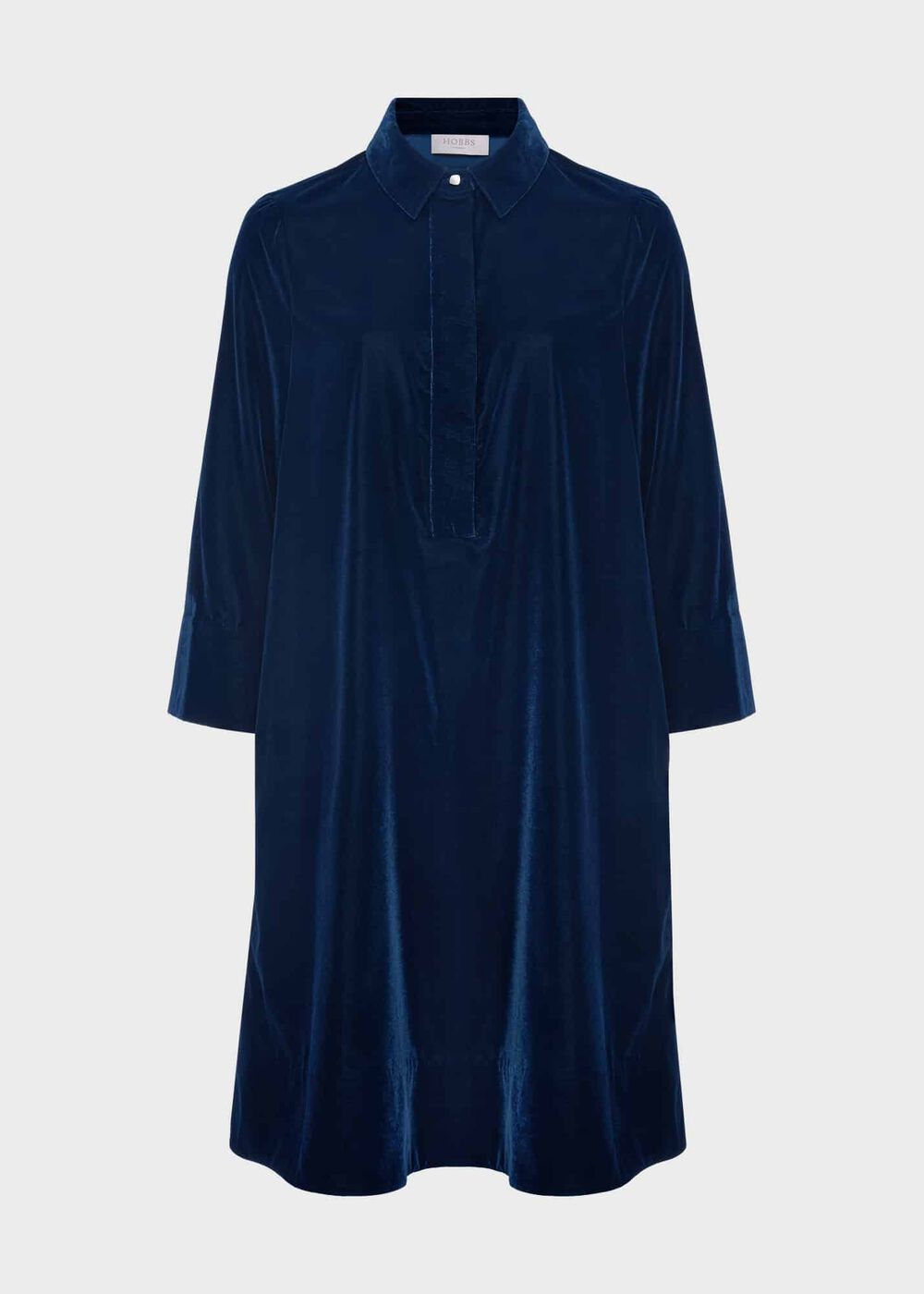 Velvet Marciella Dress, Steel Blue, hi-res