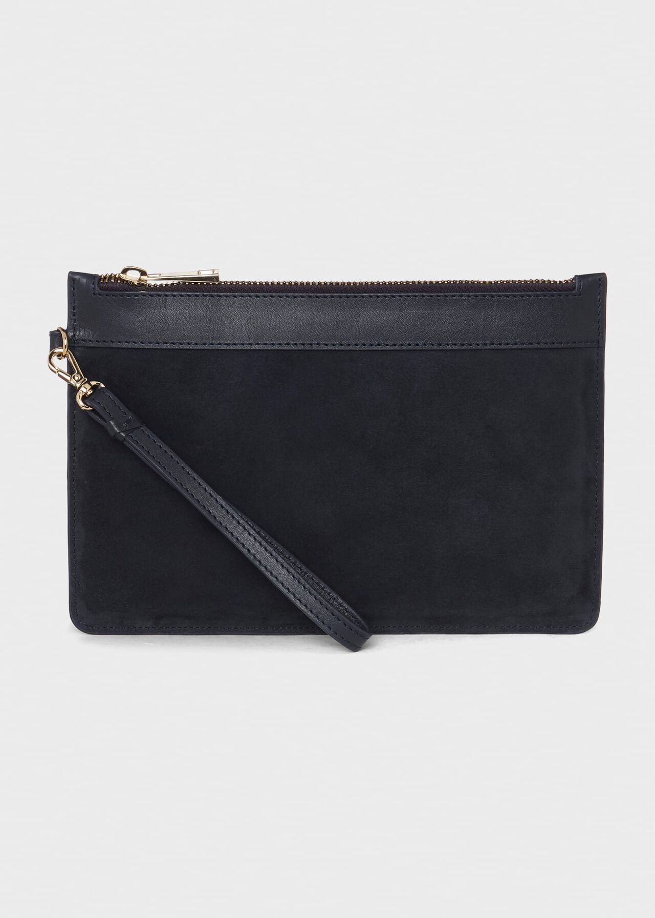 Lundy Suede Wristlet, Midnight, hi-res