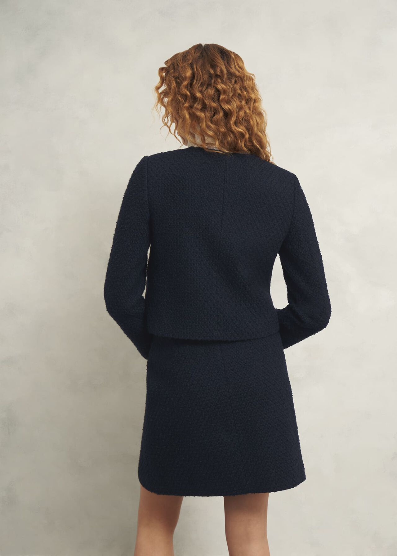 Marie Skirt With Wool, Navy, hi-res
