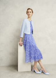 Elize Crepe Jacket, Pale Blue, hi-res