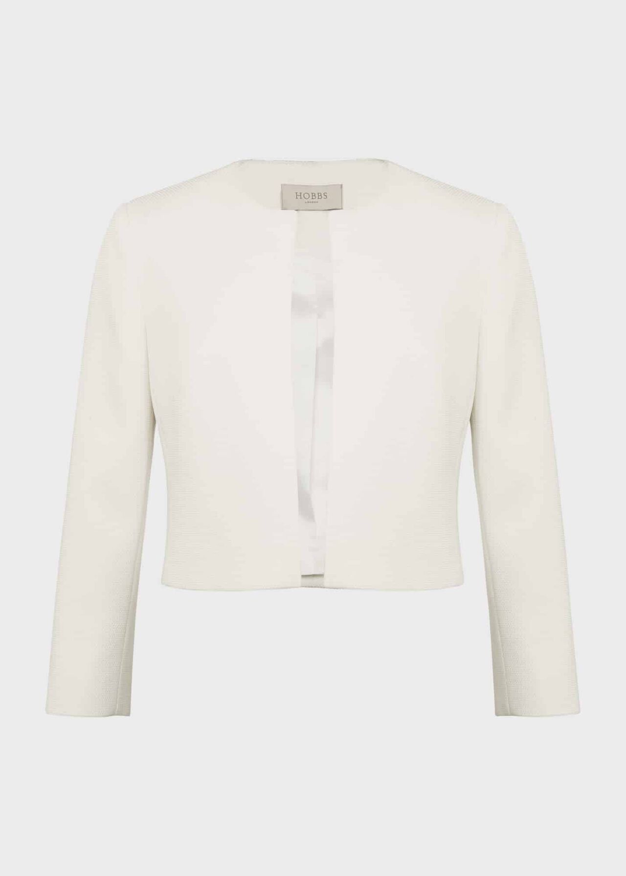 Elize Textured Jacket, Ivory, hi-res