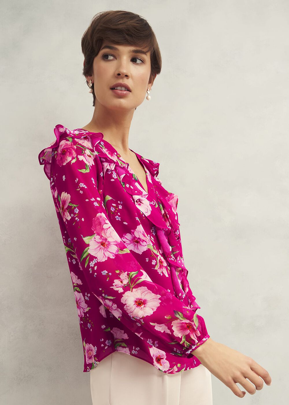Rosana Top, Pink Multi, hi-res