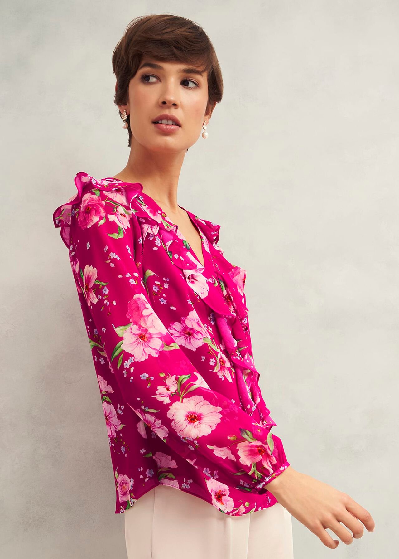 Rosana Top, Pink Multi, hi-res