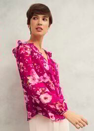 Rosana Top, Pink Multi, hi-res