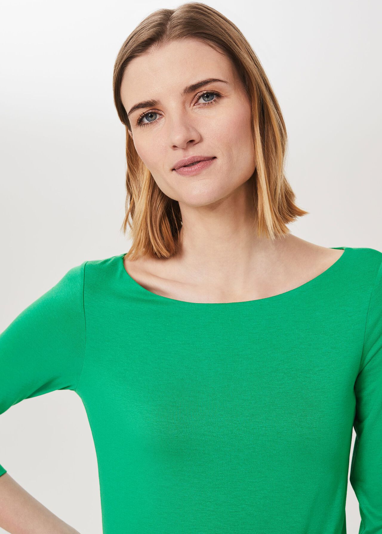 Sonya Double Fronted Top, Apple Green, hi-res