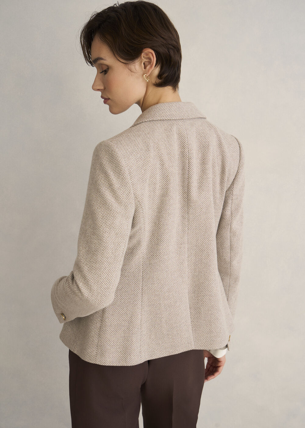 Chelsey Wool Blend Jacket, Neutral, hi-res