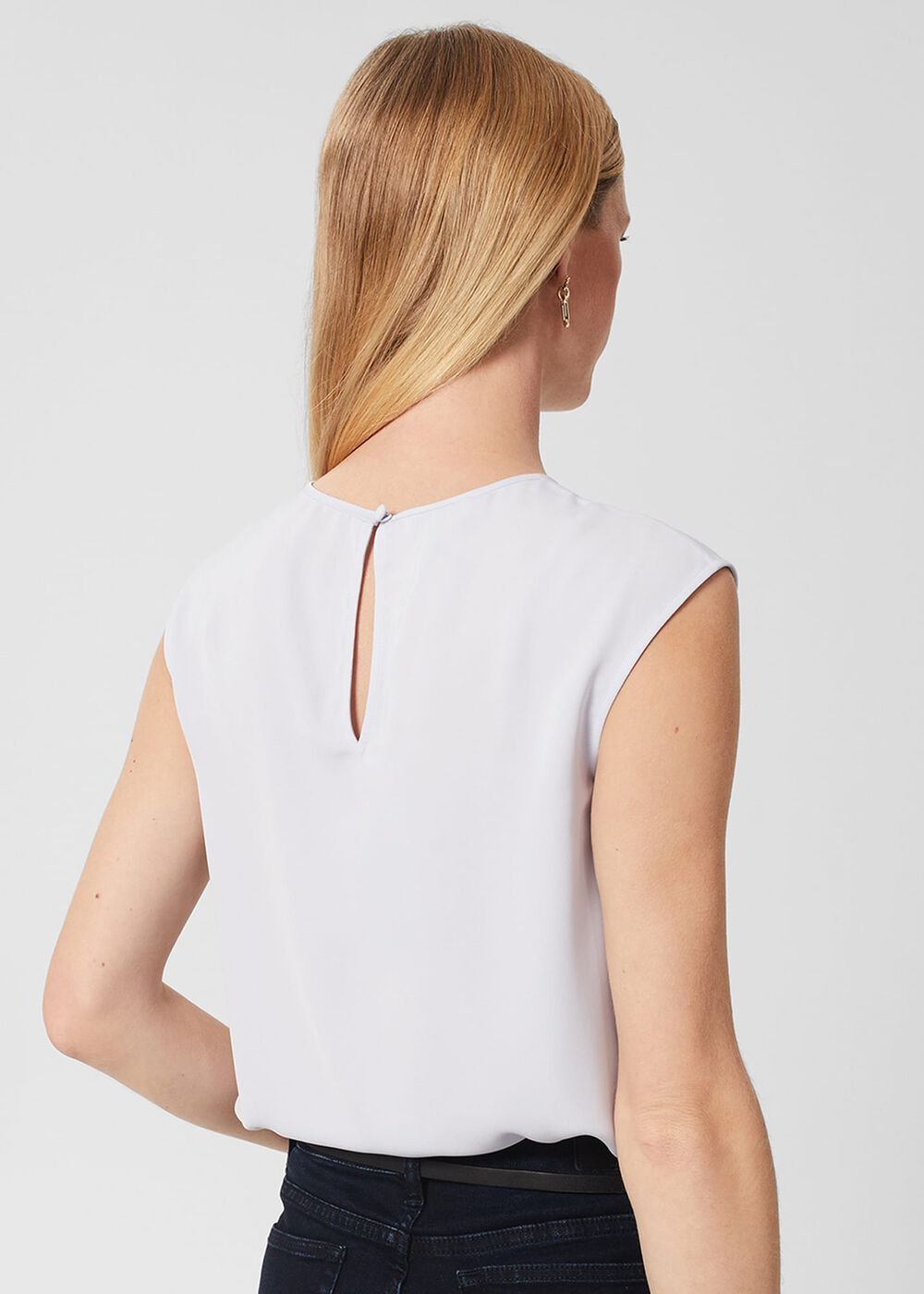 Violetta Blouse, Stone Blue, hi-res