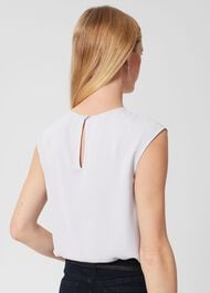 Violetta Blouse, Stone Blue, hi-res