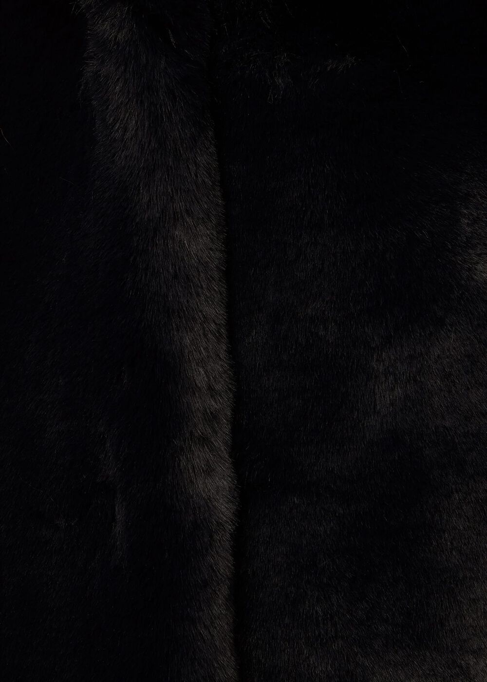 Briony Faux Fur Coat, Navy Blue, hi-res