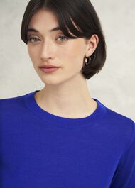 Penny Merino Wool Jumper, Eclipse Blue, hi-res