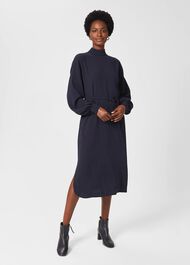 Kara Dress, Navy, hi-res