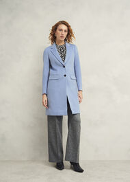 Petite Cavendish Wool Coat, Pale Blue, hi-res