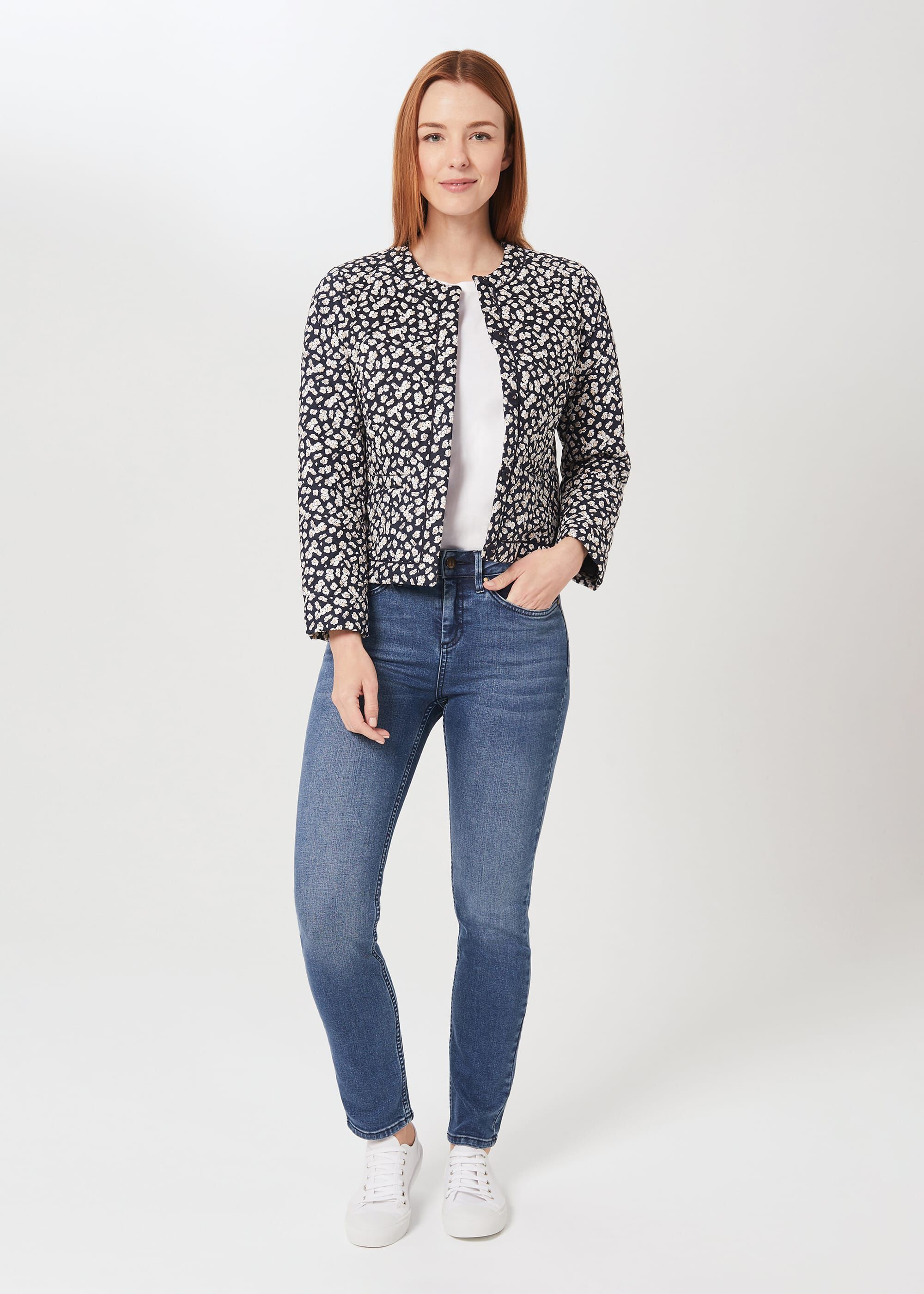 Adina Floral Quilted Jacket | Hobbs