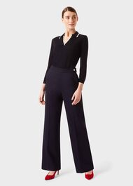 Kendall Trouser With Stretch, Navy, hi-res
