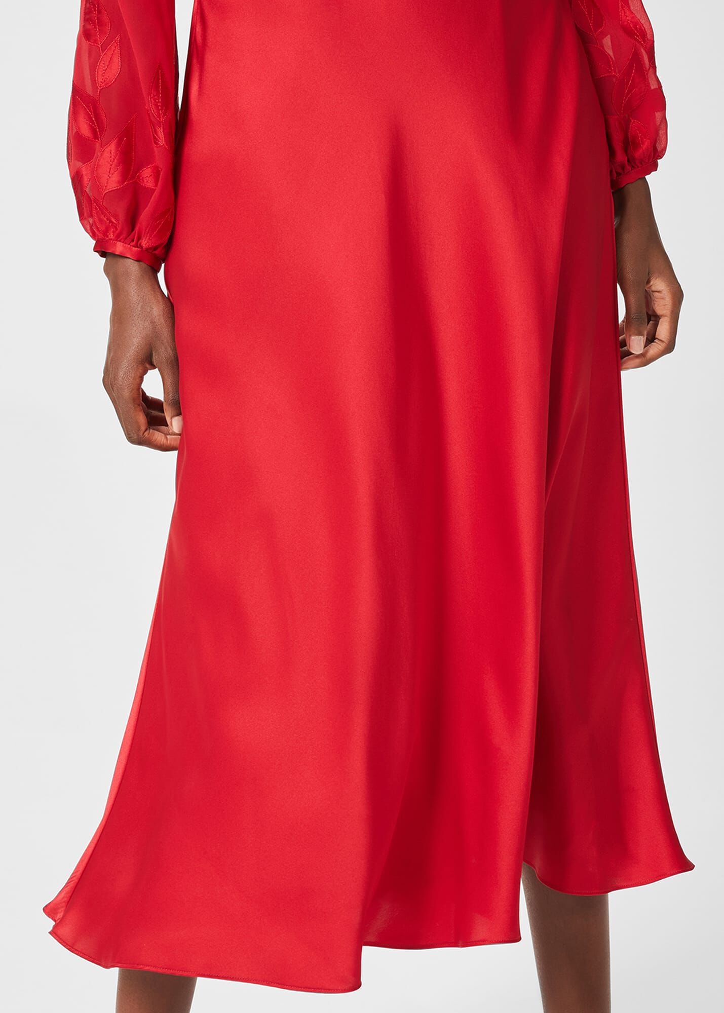 Lenora Silk Fit And Flare Dress