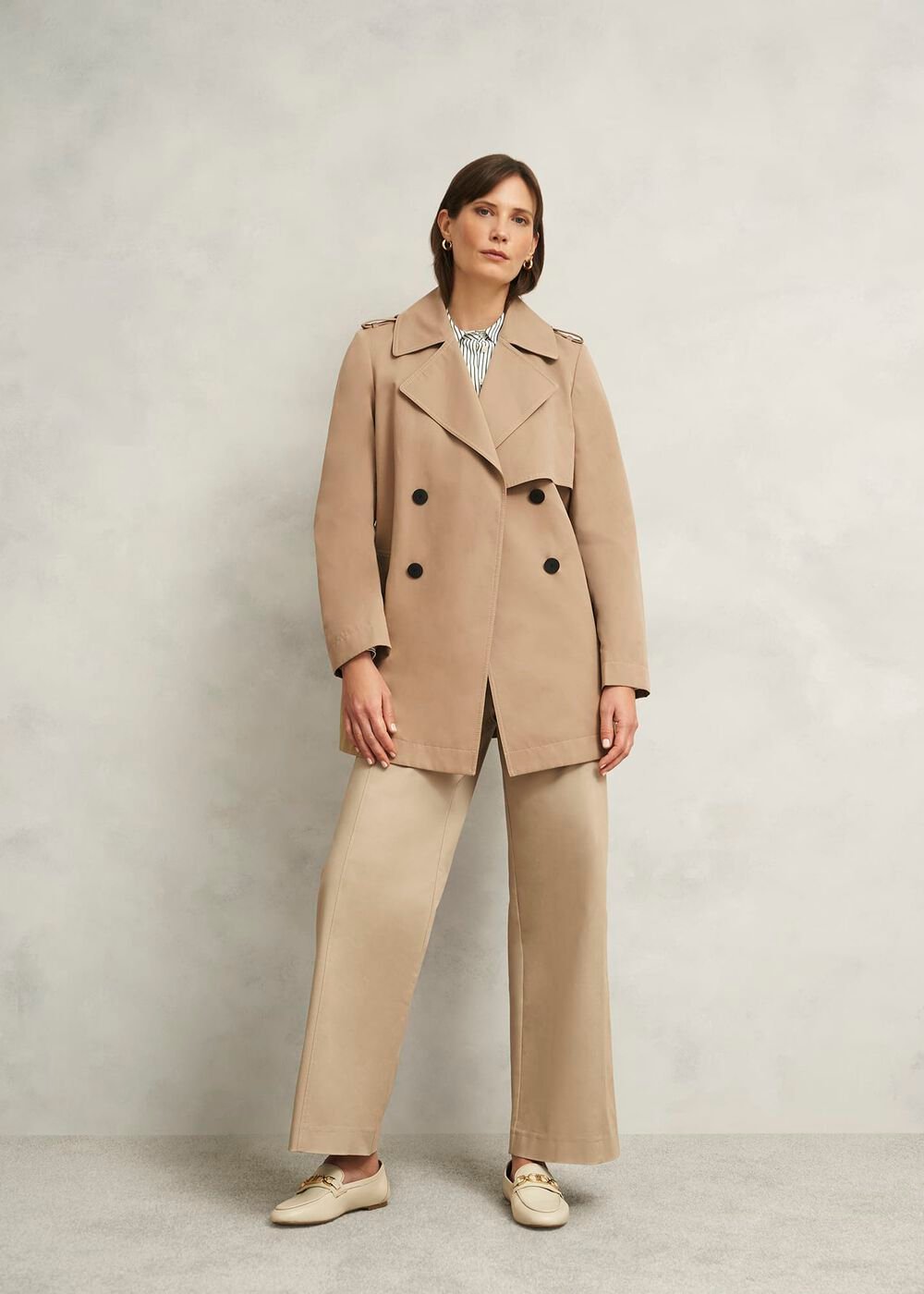 Norma Trench Coat, Fawn Beige, hi-res