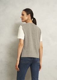 Maya Knitted Tank Top, Fawn Marl, hi-res