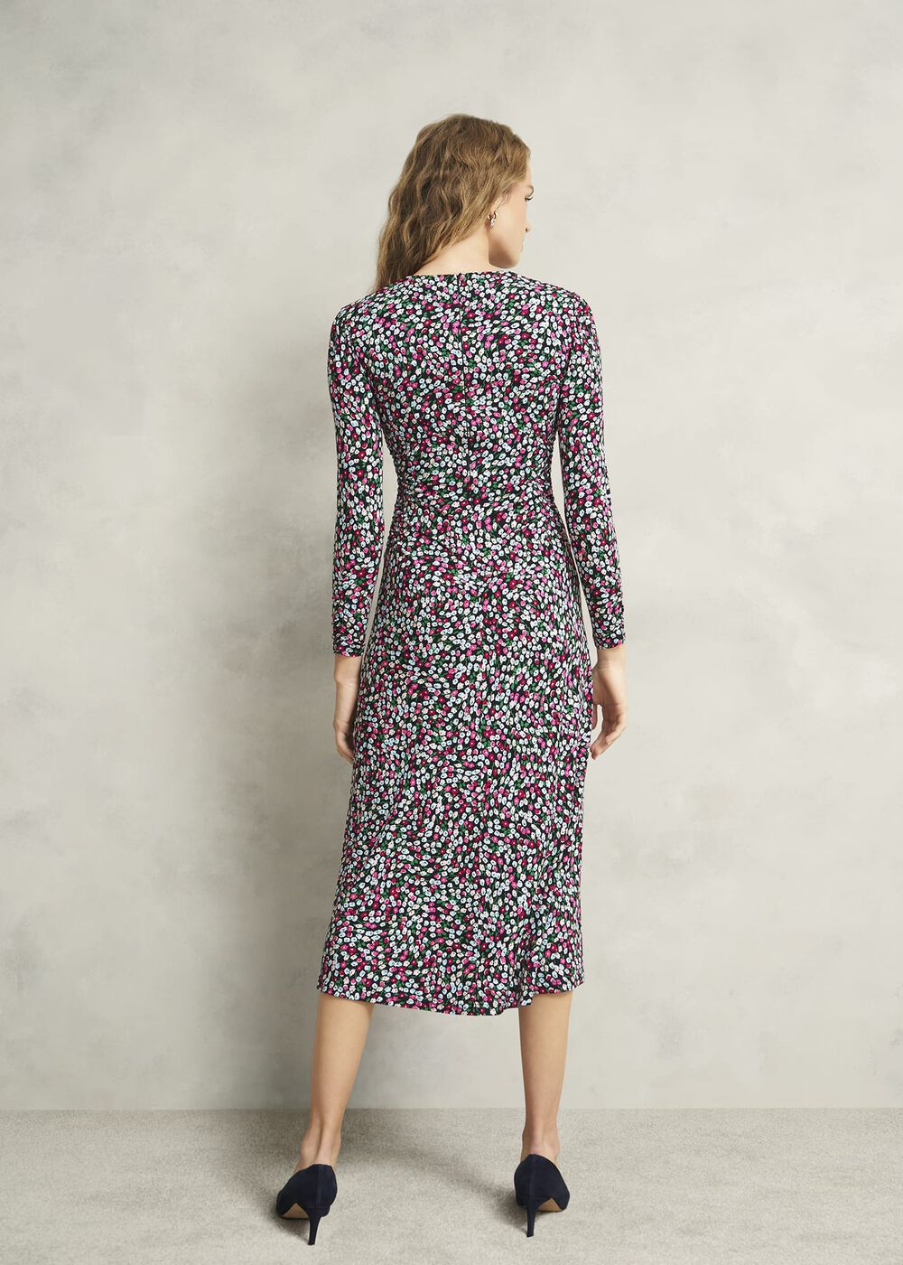 Flo Jersey Dress, Pink Multi, hi-res