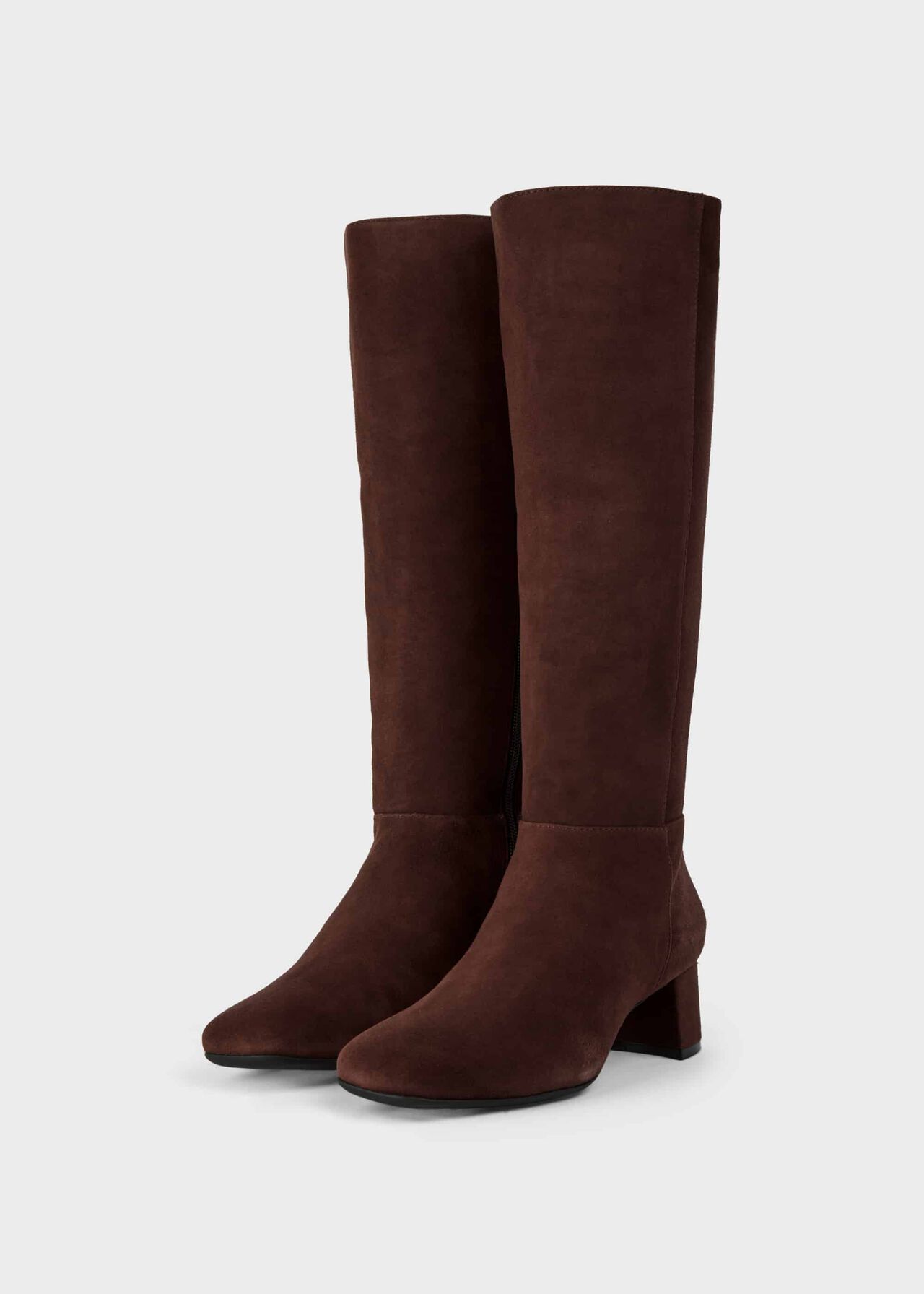 Hailey Flexi Knee Boot, Chocolate, hi-res