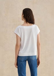 Alycia Slub T-Shirt, White, hi-res