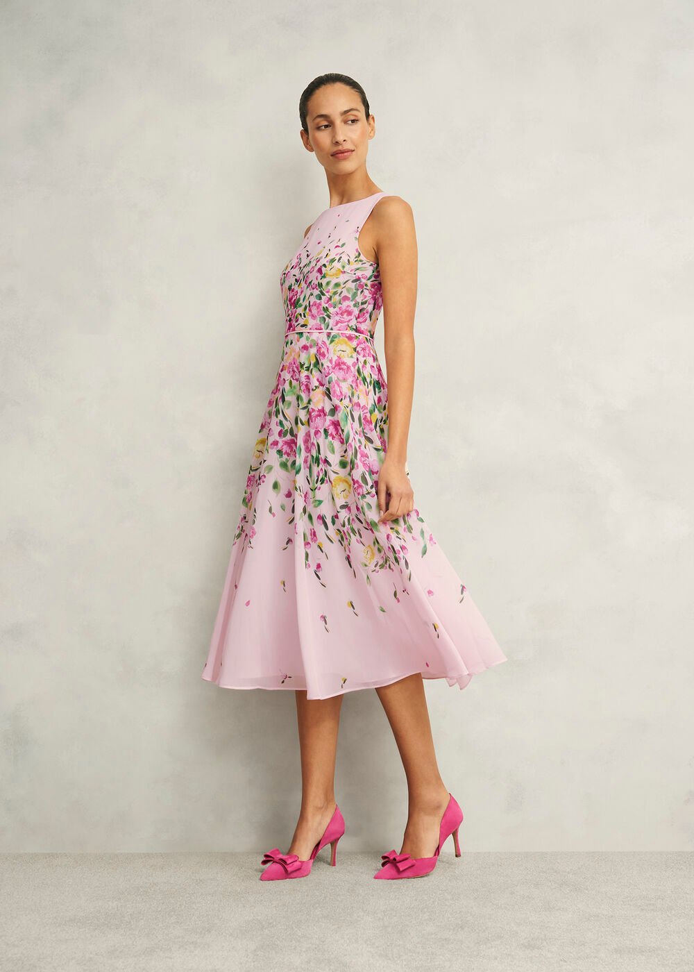 Carly Dress, Pale Pink Multi, hi-res