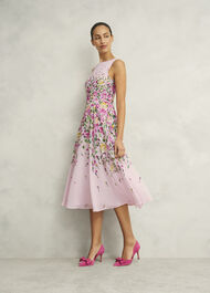 Carly Dress, Pale Pink Multi, hi-res