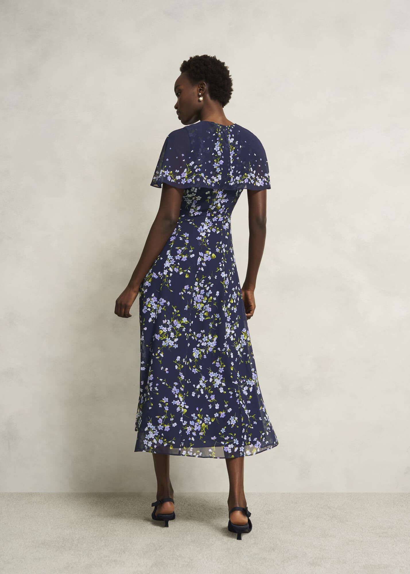 ★Hobbs London★ フレダ ドレス Freda Dress Rosella Cape Dress | Hobbs UK |