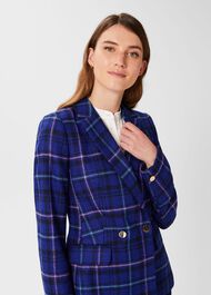 Emberly Wool Jacket, Cobalt Multi, hi-res