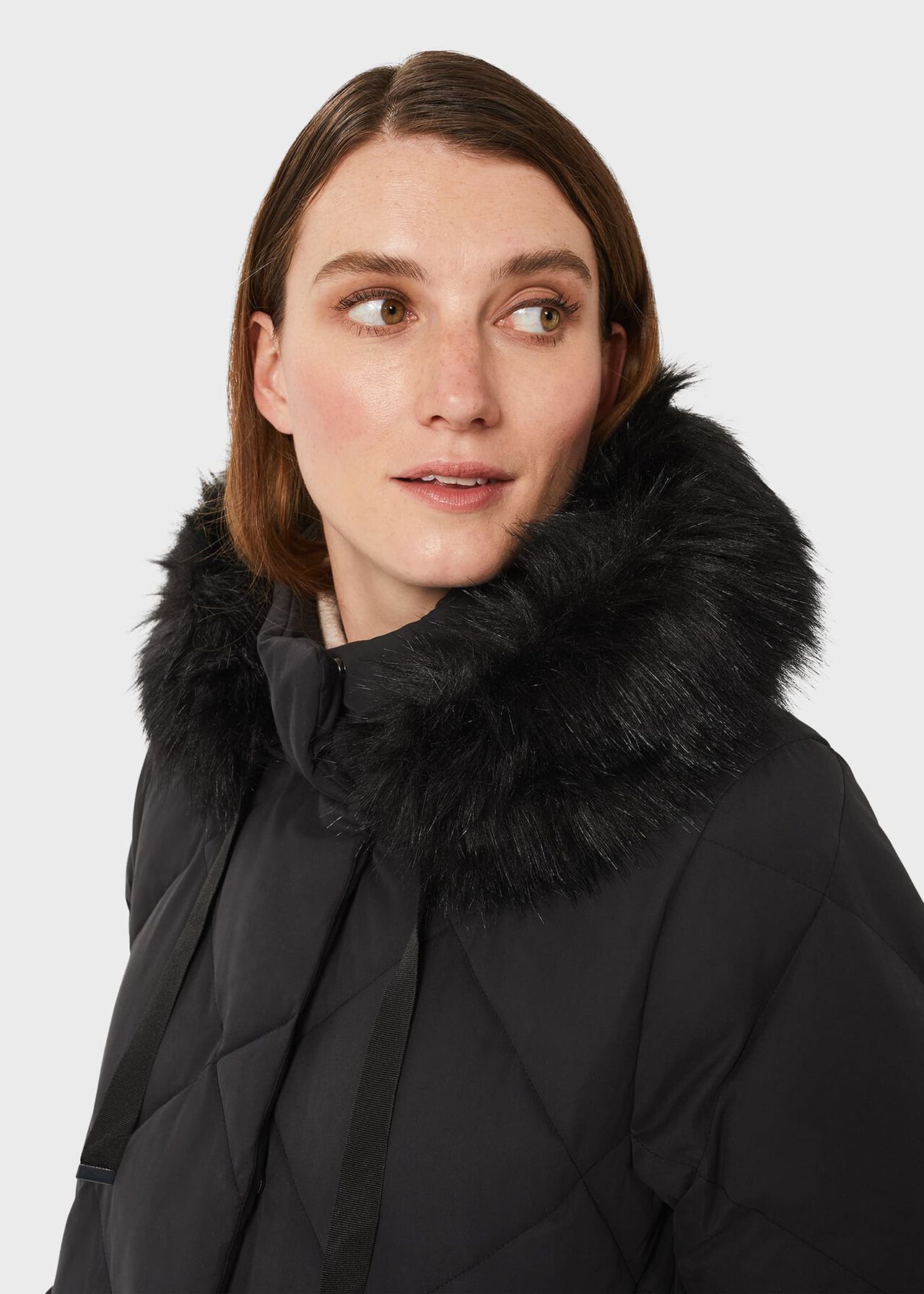 Loren Puffer Jacket With Hood, Washed Black, hi-res