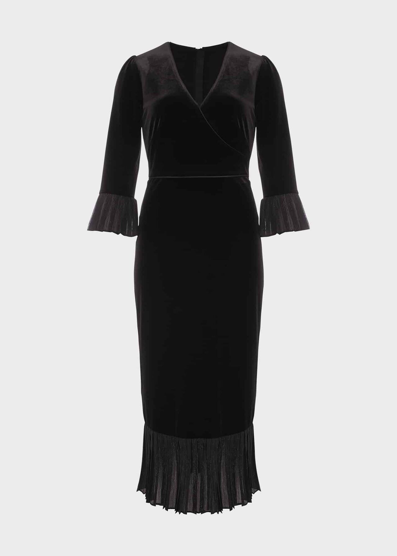 Melodie Velvet Shift Dress, Black, hi-res