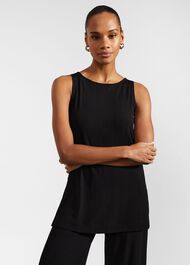 Avery Tunic Top, Black, hi-res